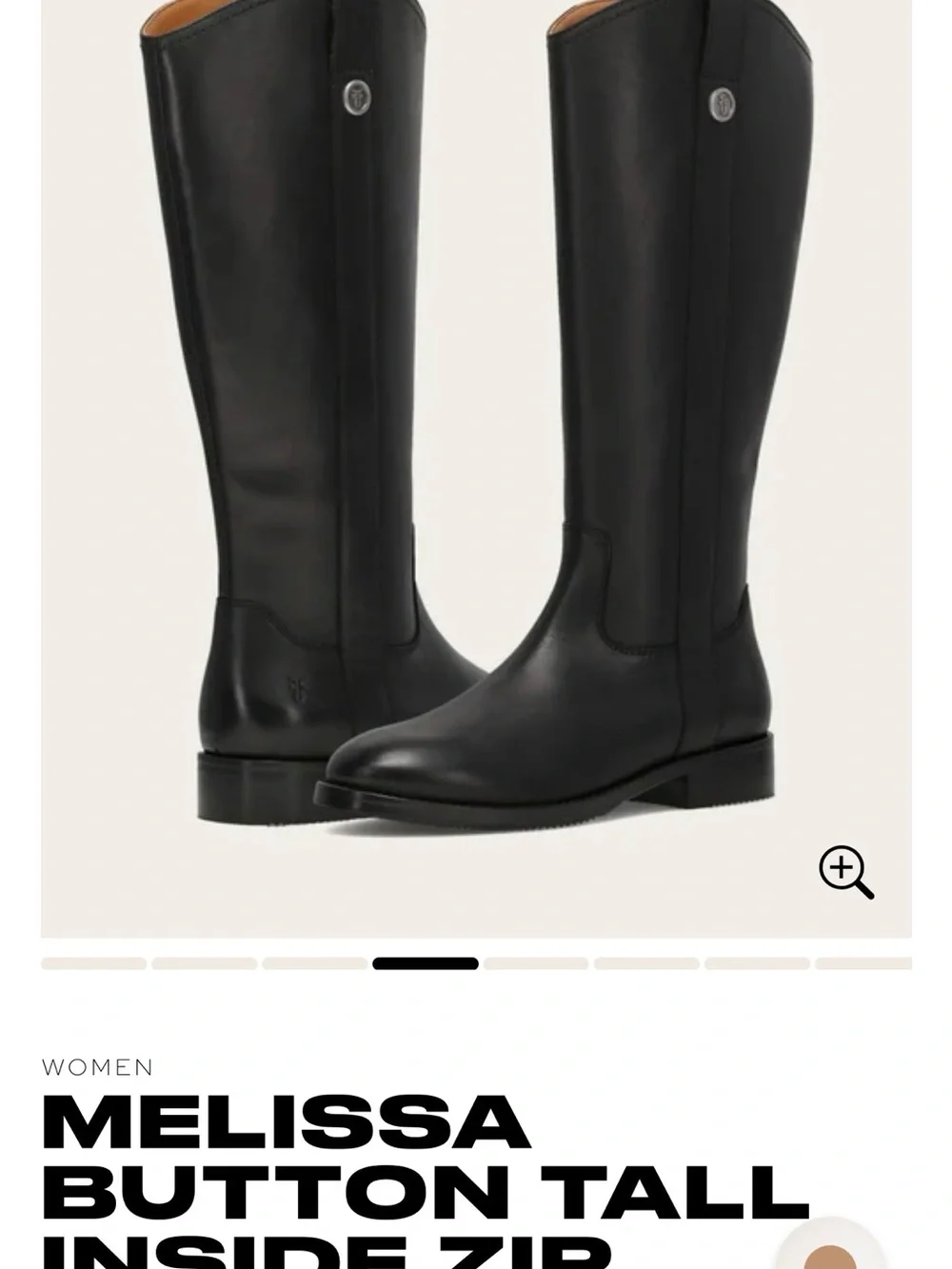 Frye Melissa Button Tall Black Leather Riding Boots